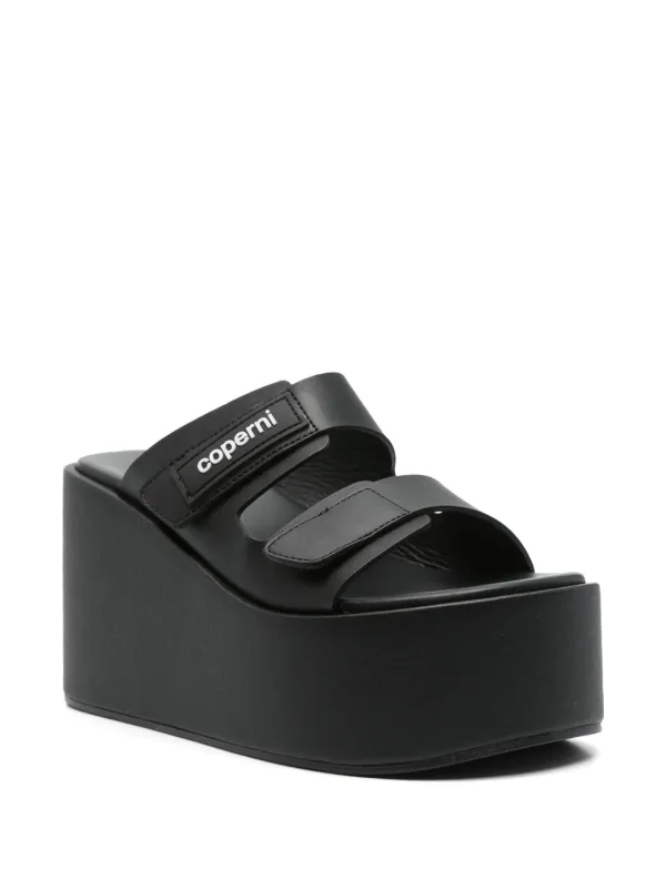 サンダル・ミュール COPERNI Women Sandals DSH77F6041 BLK black Coperni 95mm Patch Sandals | Black | FARFETCH