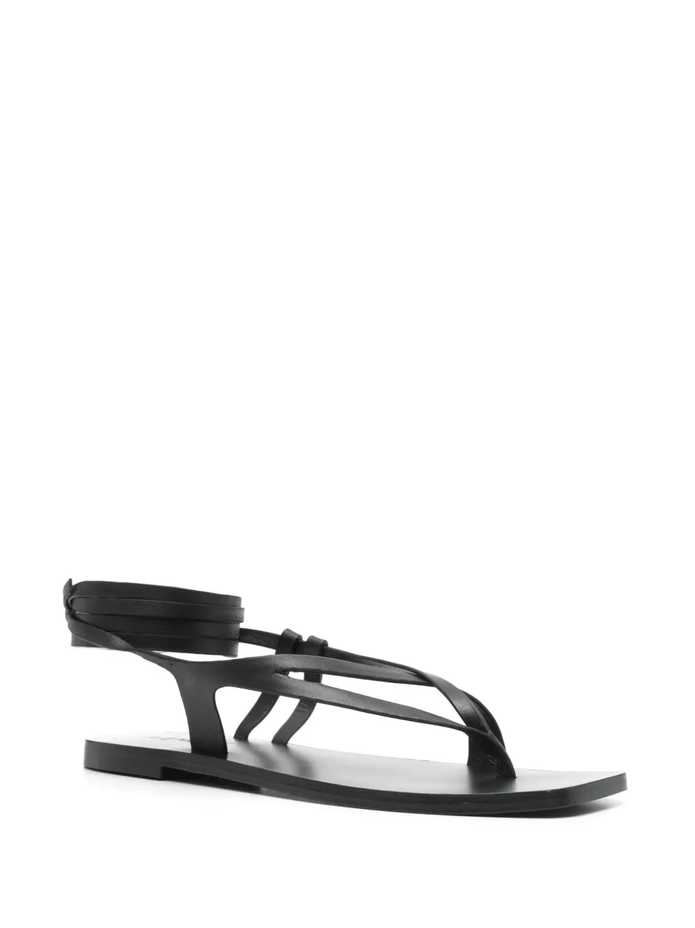 A.EMERY Sandalen met veters - Zwart