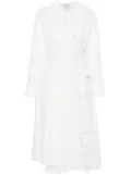 Forte Forte embroidered midi dress - White