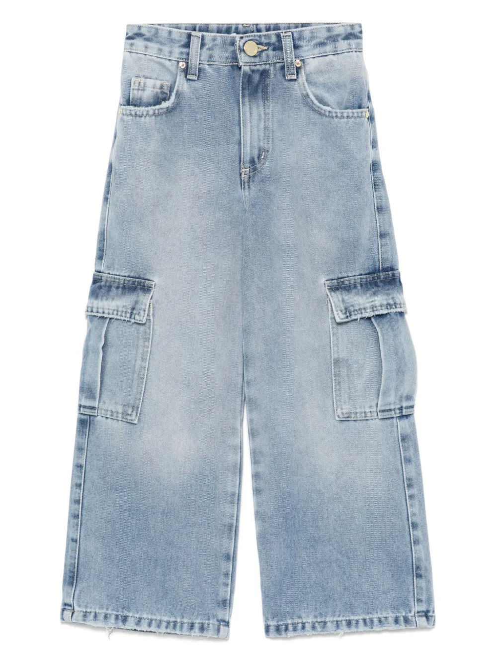 Miss Grant Kids カーゴジーンズ - ブルー Miss Grant Kids カーゴジーンズ - ブルー