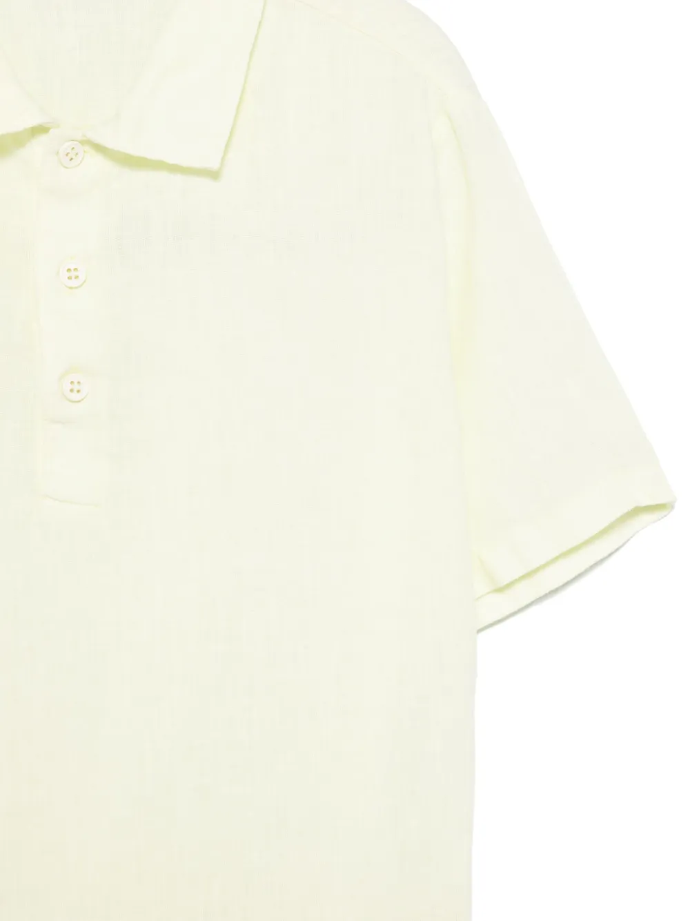 Il Gufo Linnen poloshirt Groen
