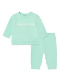 The North Face Kids logo-print tracksuit set - Green