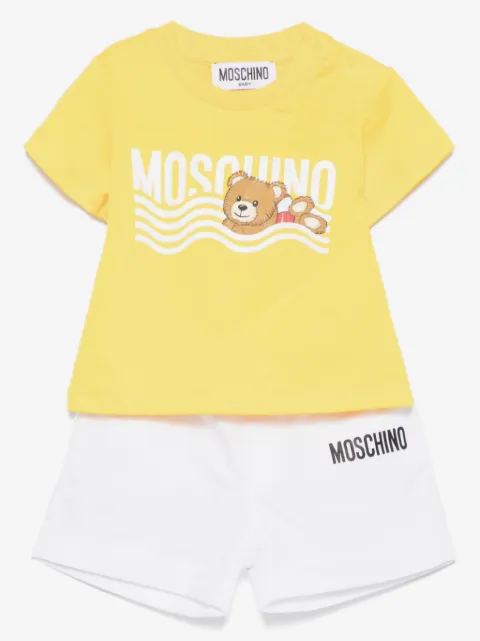 Moschino Kids Teddy Bear 印花短裤套装