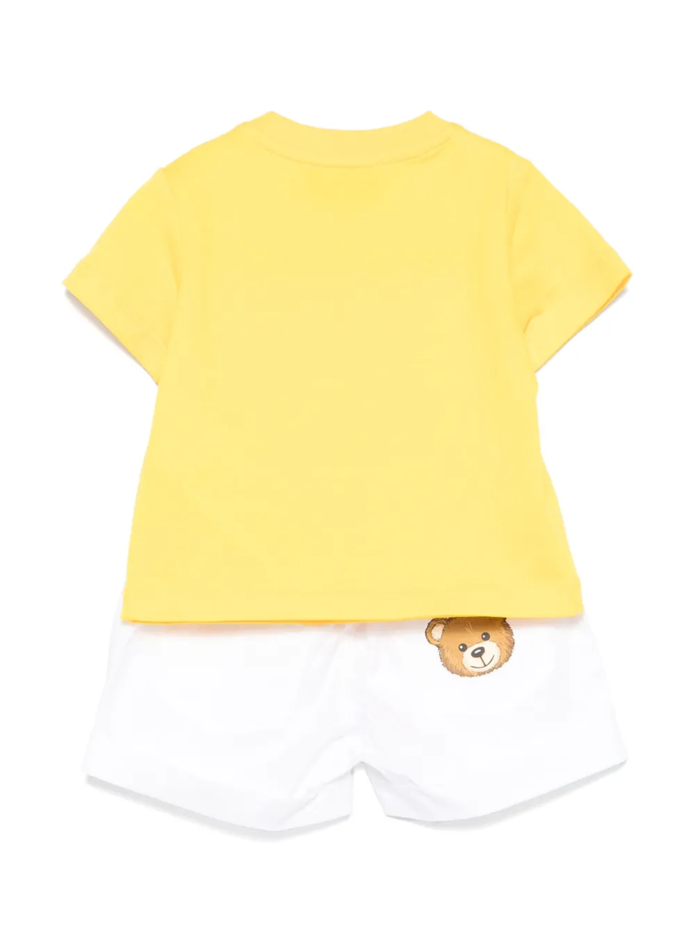 Moschino Kids Babypakje met teddybeerprint Geel