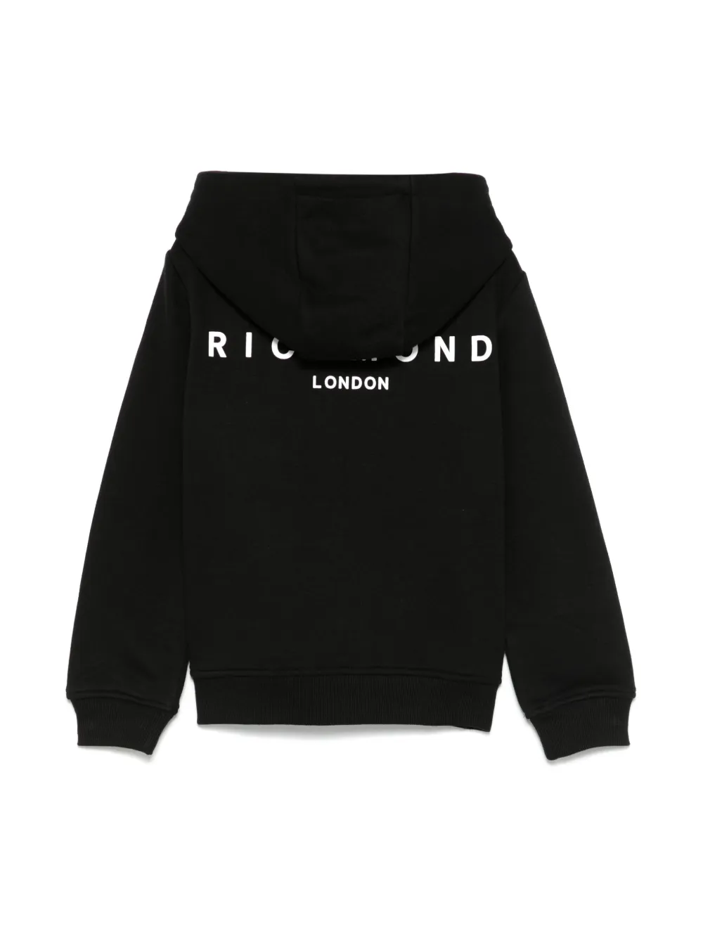 John Richmond Junior Hoodie met logoprint - Zwart