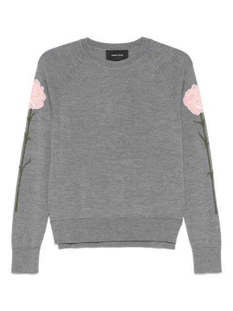 Simone Rocha suéter con motivo floral