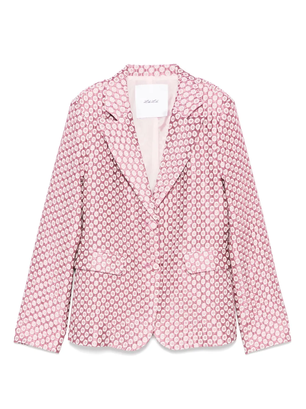Miss Grant Kids Blazer met jacquard Roze