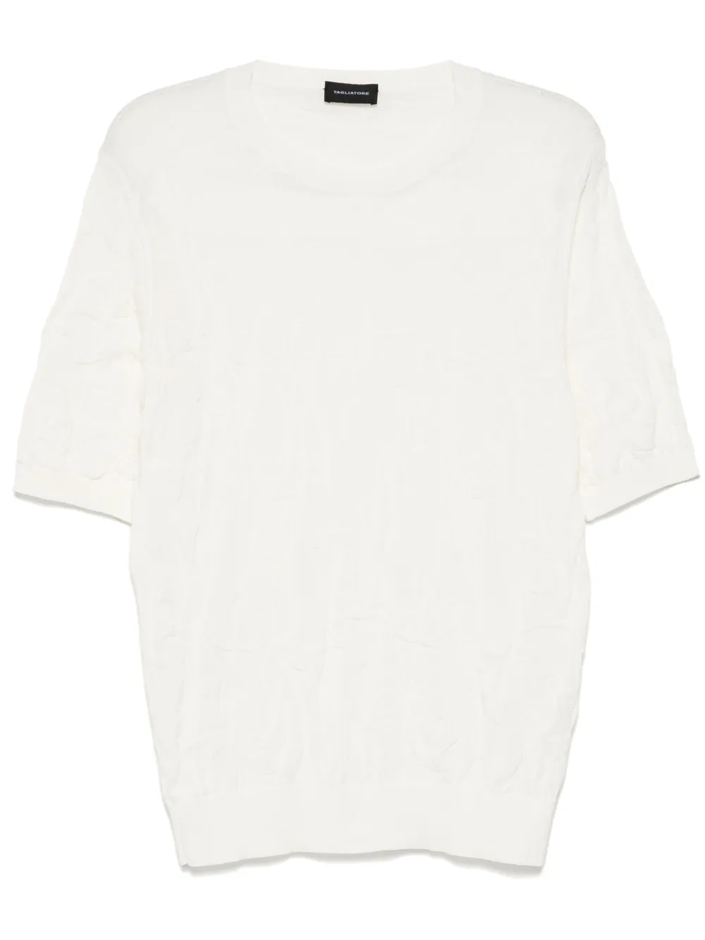 Tagliatore Gebreid T-shirt Beige