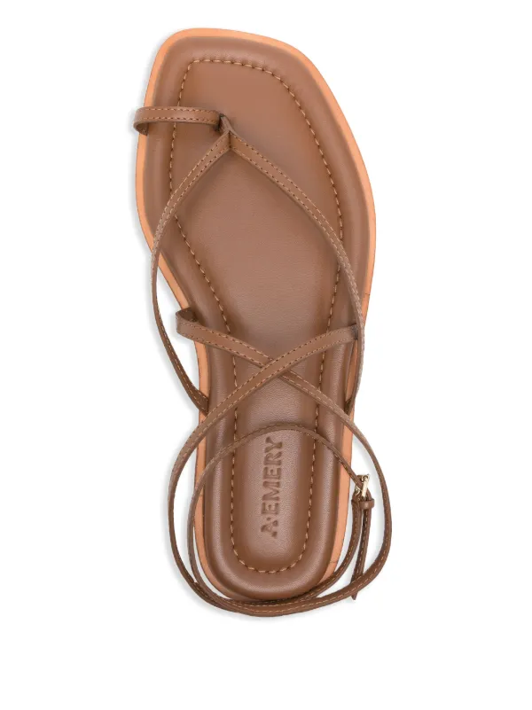 シューズ・サンダルその他 A.EMERY Woman Flat sandals Brown 242261 DEEPTAN A.EMERY Leather Sandals | Brown | FARFETCH