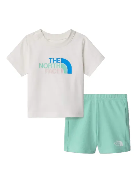 The North Face Kids logo-print shorts set