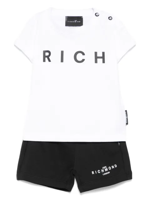 John Richmond Junior set de shorts con logo estampado