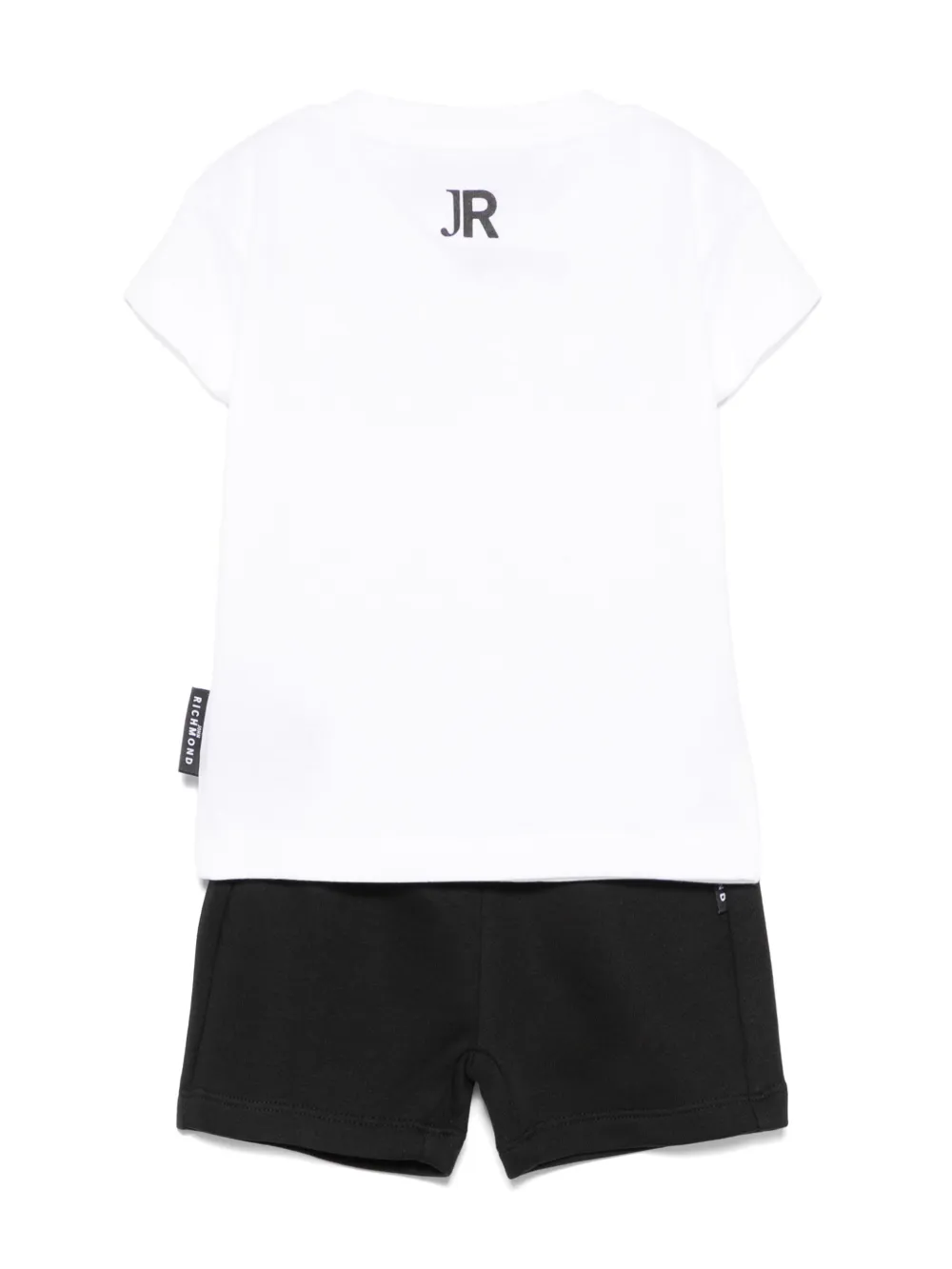 John Richmond Junior Shorts set met logoprint - Wit