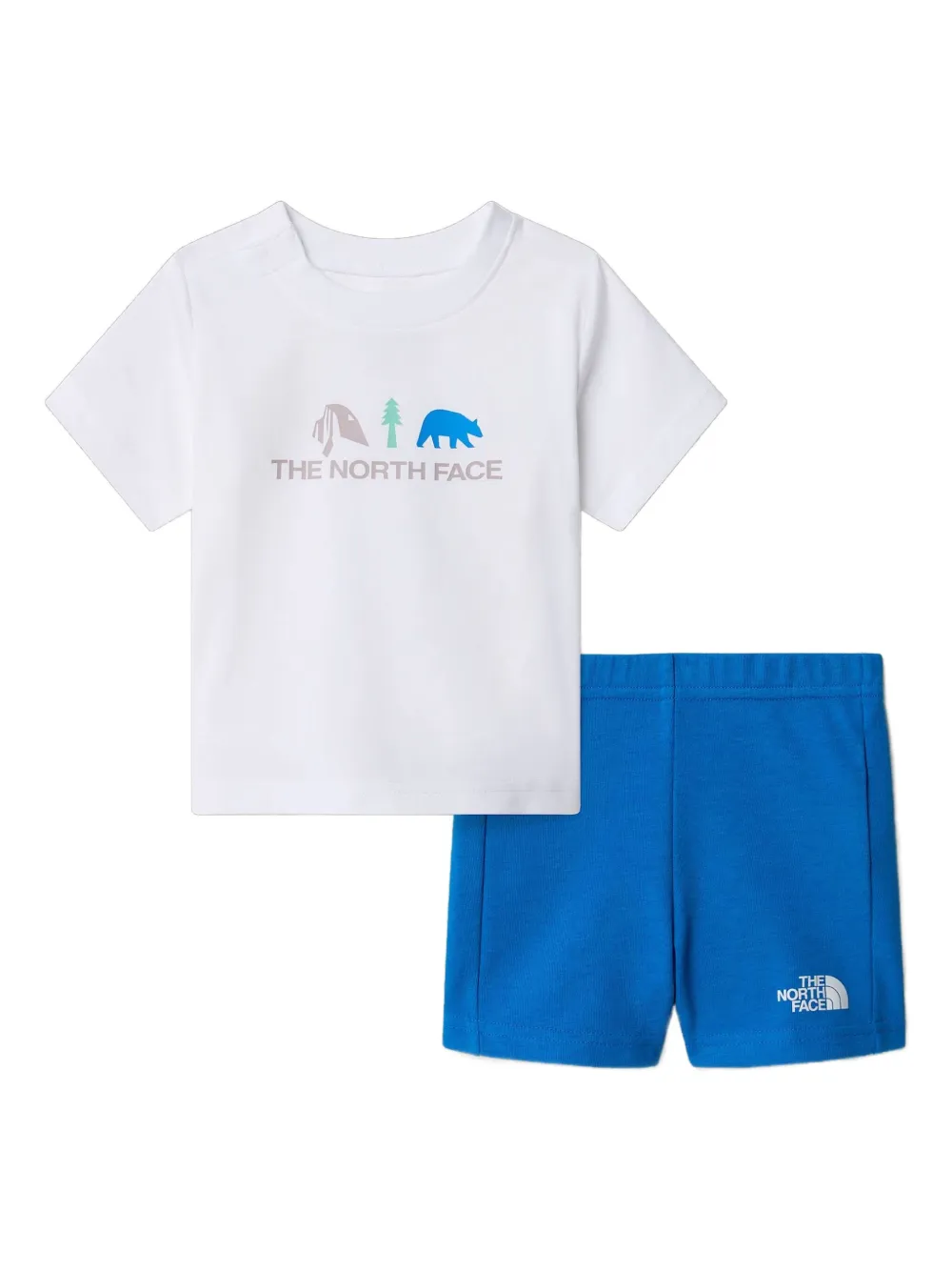 The North Face Kids Shorts met logoprint Blauw