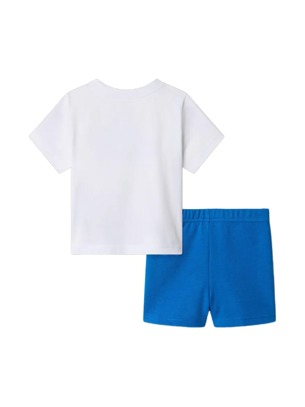 The North Face Kids logo-print shorts set - Blauw