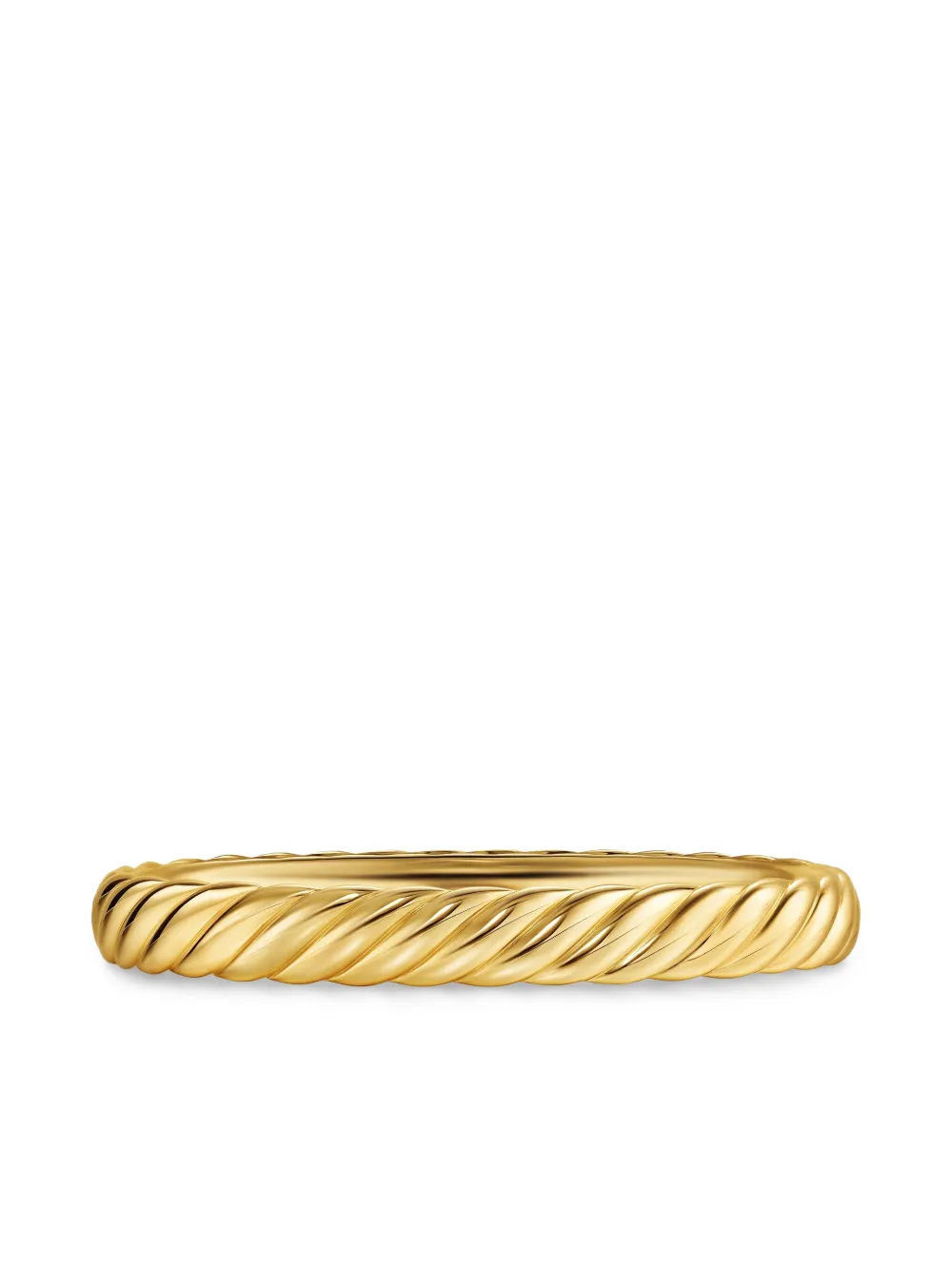 David Yurman 18k Yellow Gold Cable Brangle Bracelet In Gold