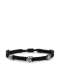 David Yurman sterling silver woven onyx bracelet