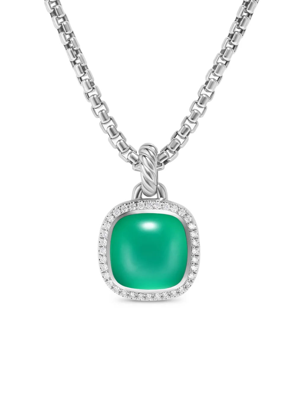David Yurman Albion ダイヤモンド ペンダント ネックレス スターリングシルバー - シルバートーン David Yurman Albion ダイヤモンド ペンダント ネックレス スターリングシルバー - シルバートーン