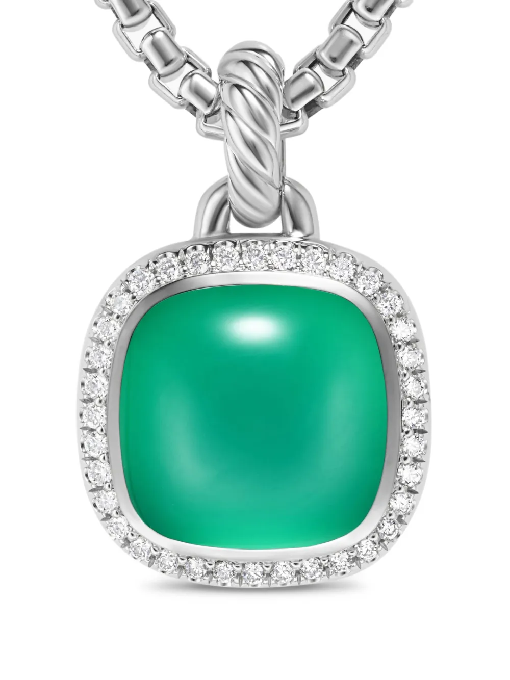 David Yurman Sterling Silver Albion Diamond Pendant In Silver