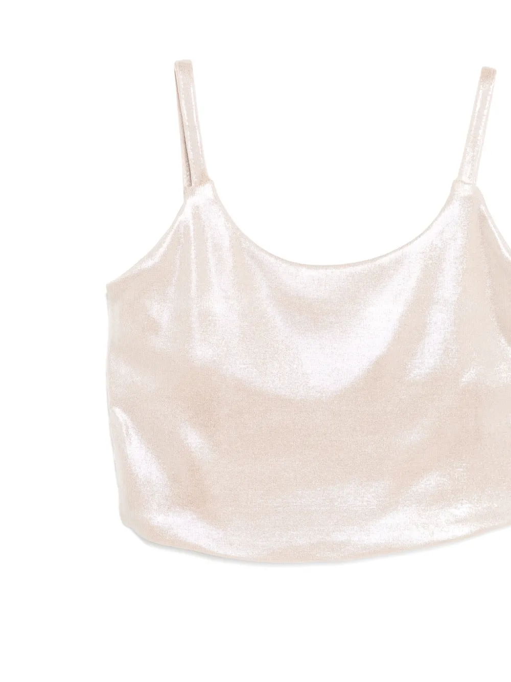 Miss Grant Kids Top met gelakte afwerking Beige