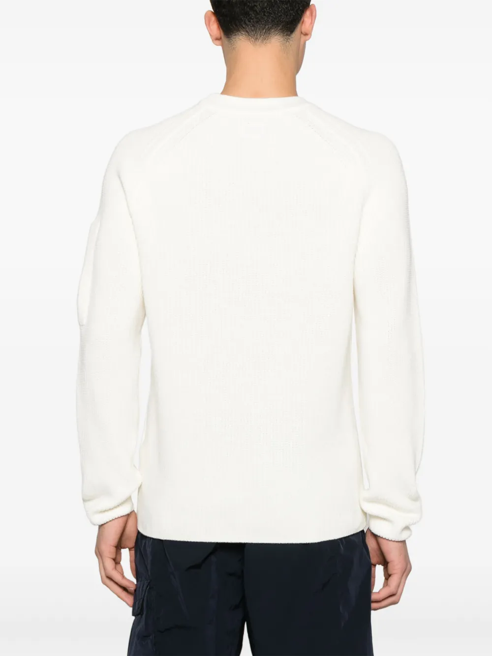 C.P. Company Sea Island trui met Lens-detail Beige