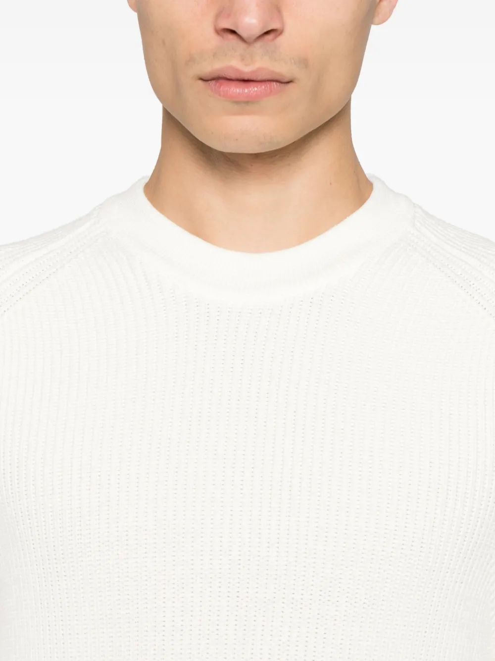 C.P. Company Sea Island trui met Lens-detail Beige