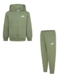 Nike Kids logo-embroidered tracksuit set - Green