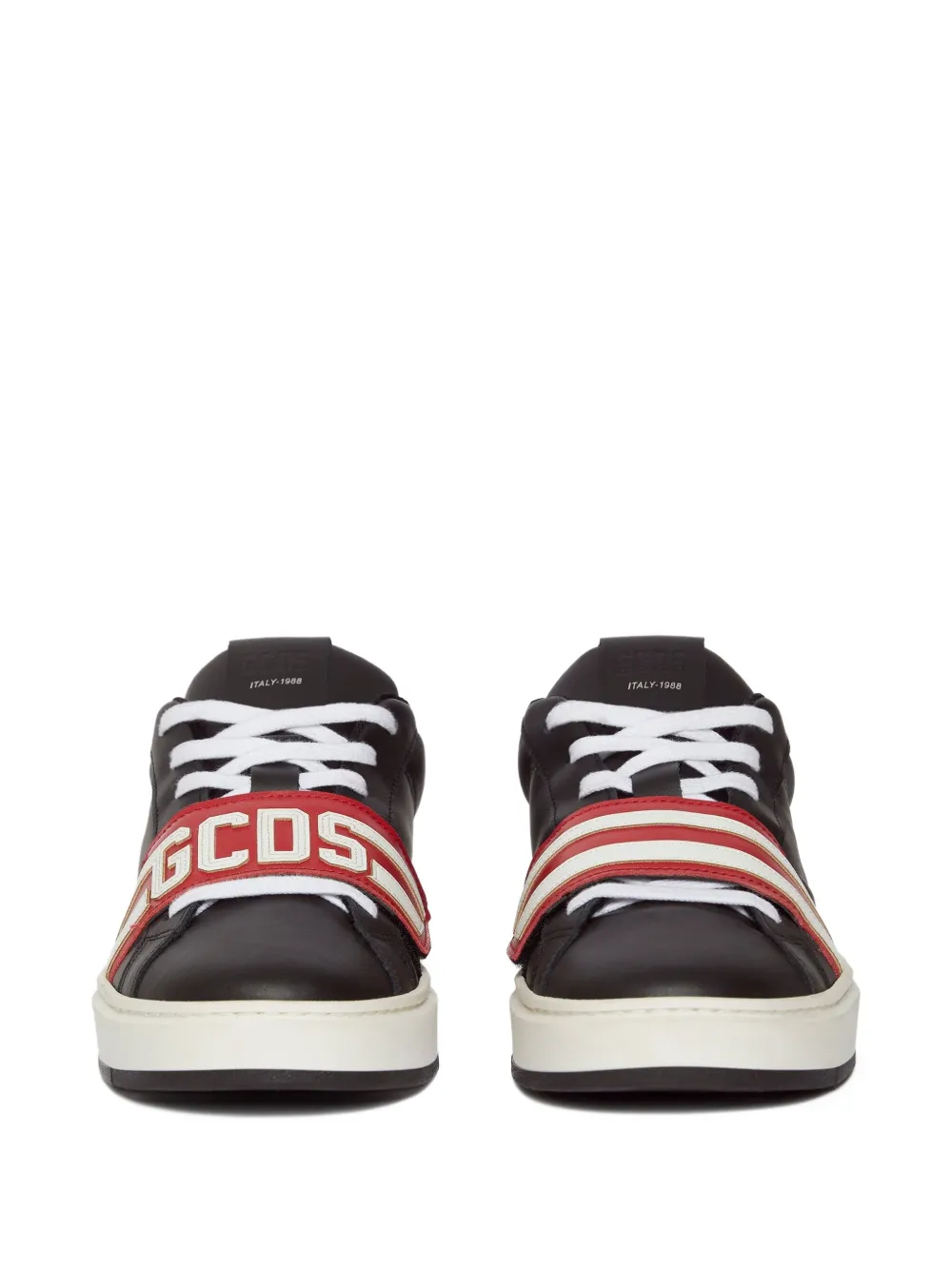 GCDS leather sneakers Black