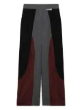 GCDS colour-block trousers - Red