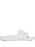 GCDS logo-embossed pool slides - White