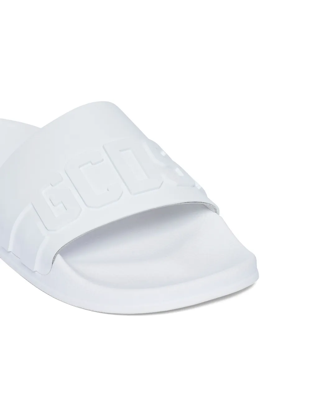 GCDS LOGO-EMBOSSED POOL SLIDES