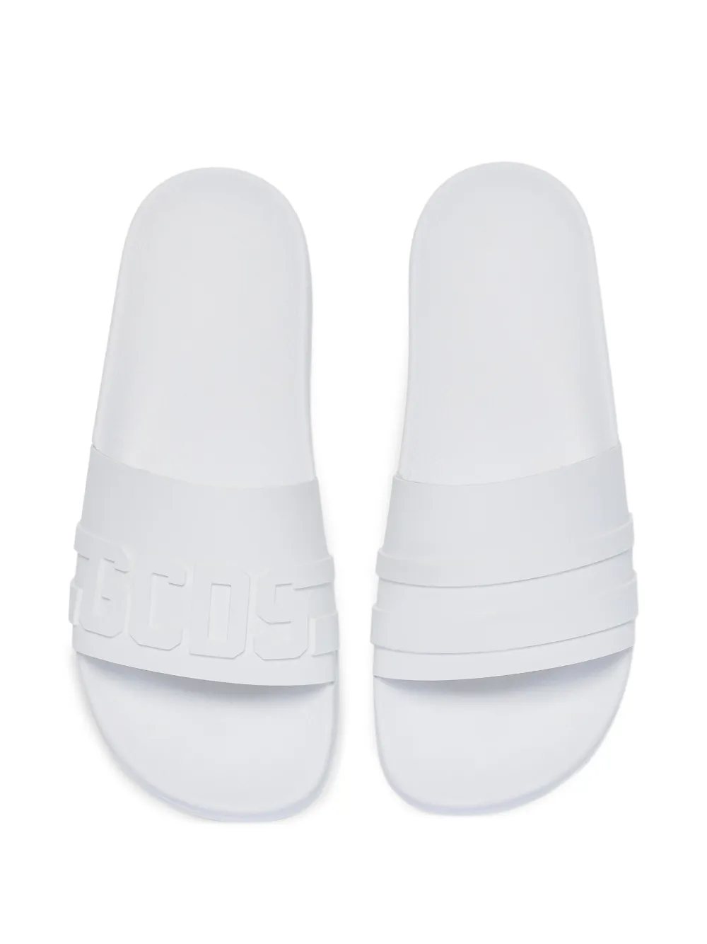 GCDS LOGO-EMBOSSED POOL SLIDES