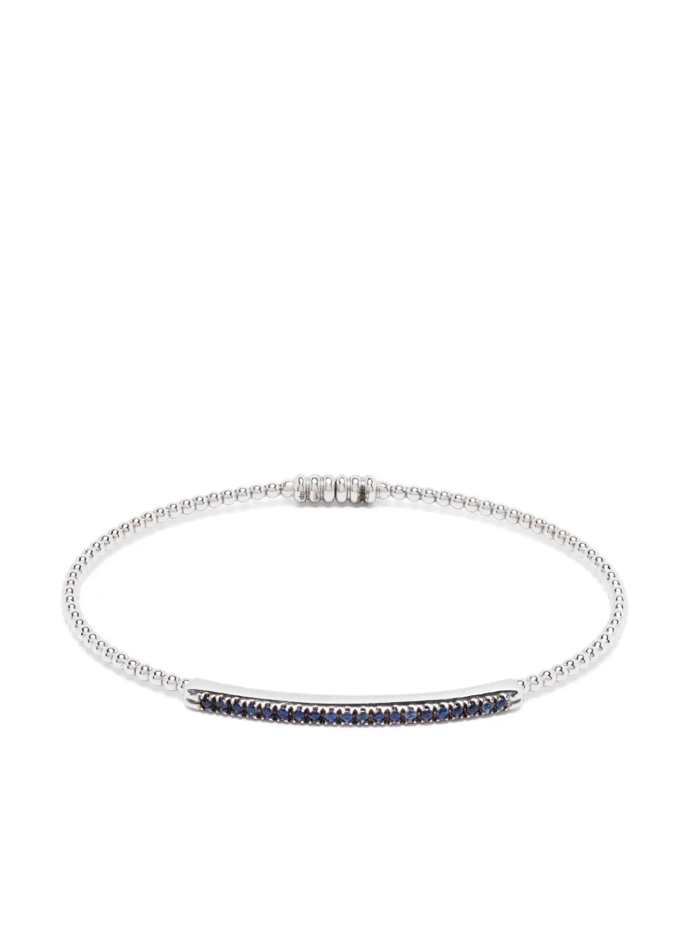 ROSEKEY Bracciale in oro bianco 18kt con zaffiri - Argento