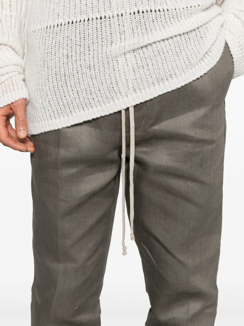 Rick Owens Broek met trekkoord Grijs