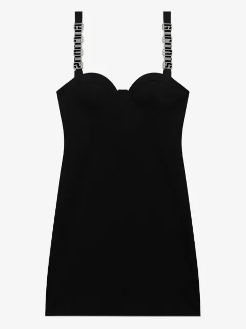GCDS logo-plaque mini dress