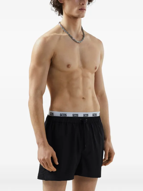 GCDS Costume Da Bagno Essential Nero FARFETCH IT