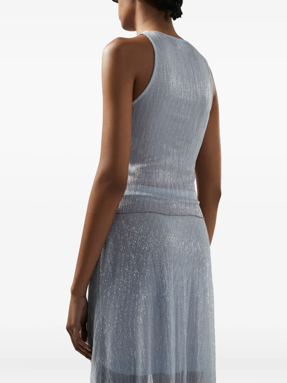GCDS Rouches tanktop Zilver