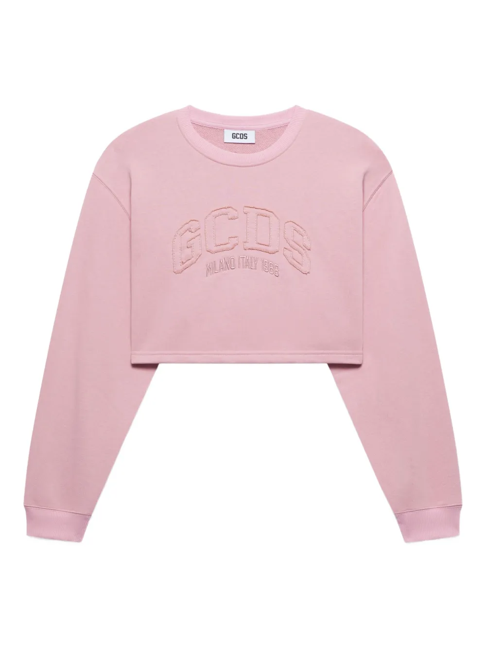 GCDS logo-embroidered T-shirt | Pink | Image 1