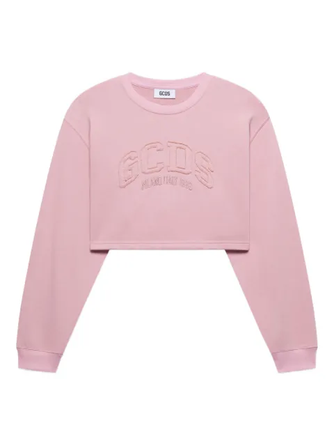 GCDS logo-embroidered T-shirt