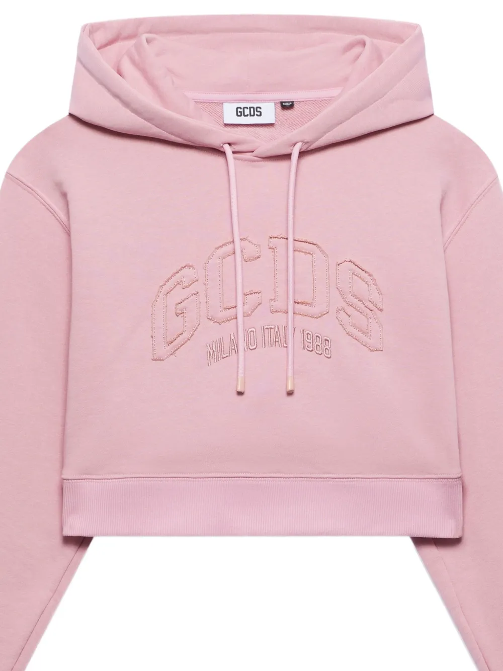 GCDS Hoodie met geborduurd logo - Roze