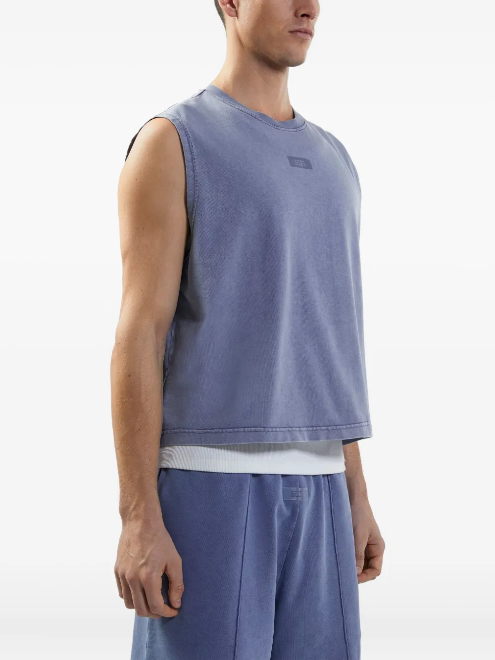 GCDS Tanktop met verwassen effect Paars