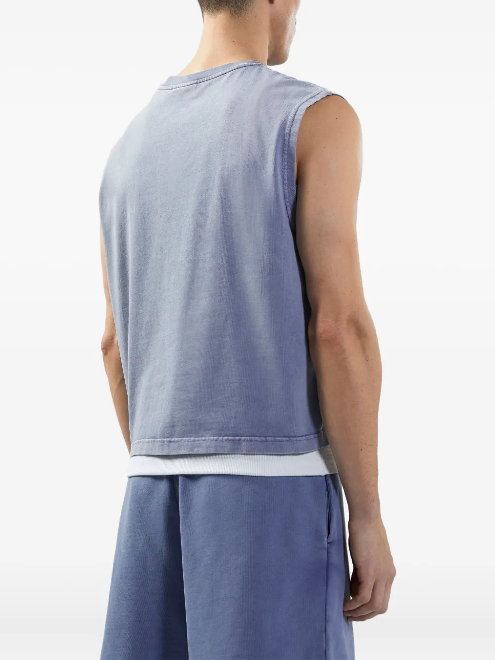 GCDS Tanktop met verwassen effect Paars