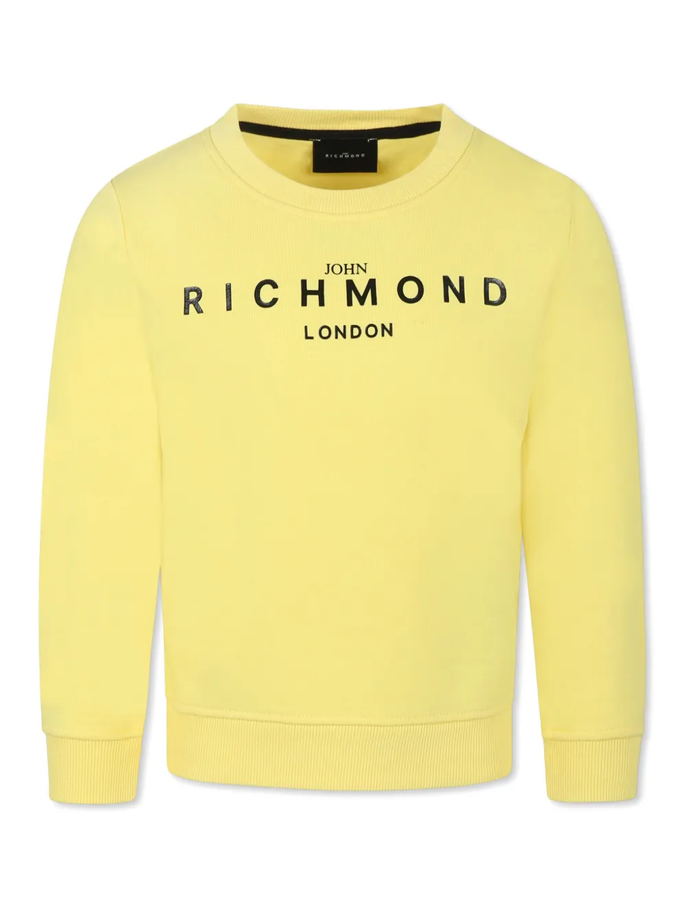 John Richmond Junior Sweater met logoprint Geel