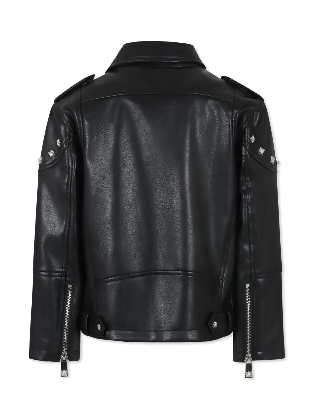 John Richmond Junior faux-leather jacket - Zwart