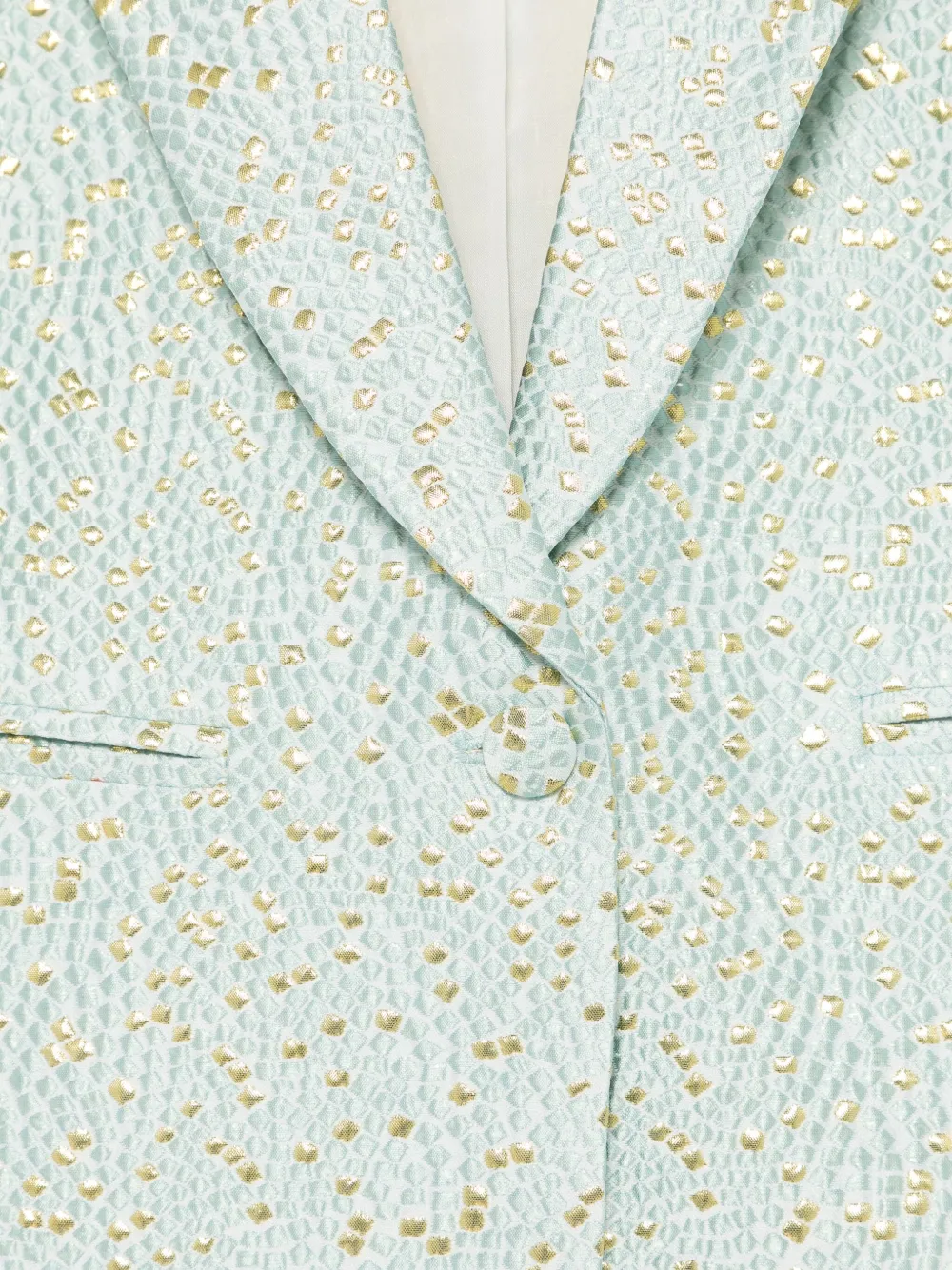 Miss Grant Kids Blazer met enkele rij knopen ACQUA
