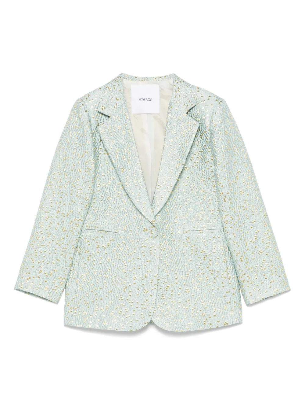 Miss Grant Kids Blazer met enkele rij knopen ACQUA