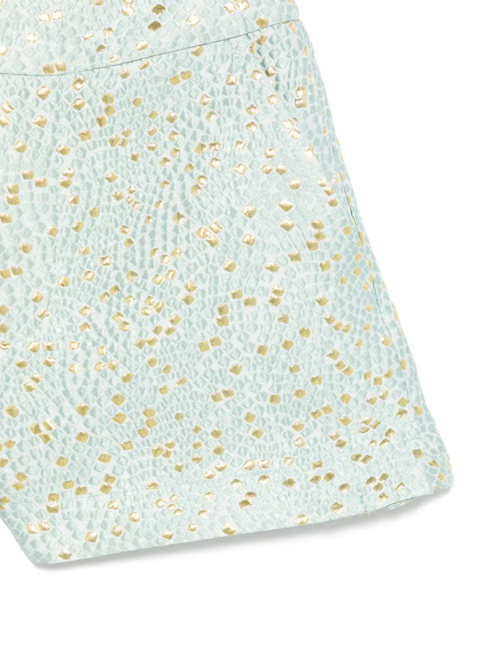 Miss Grant Kids Shorts met metallic-effect Groen