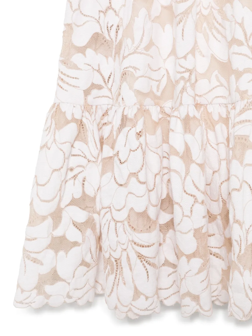 Miss Grant Kids Tulen jurk Beige