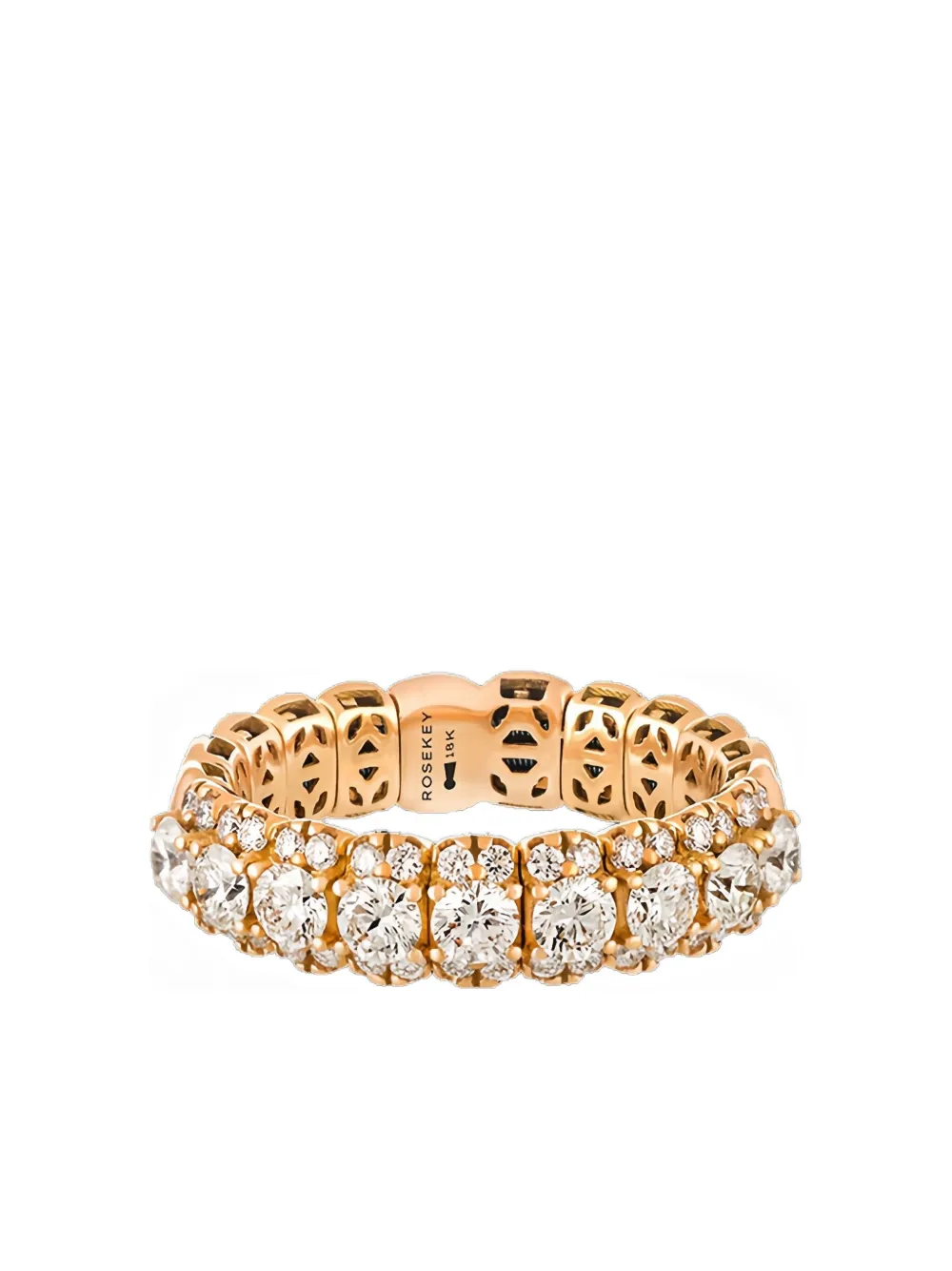 ROSEKEY 18K rose gold Eternity diamond ring - Giallo