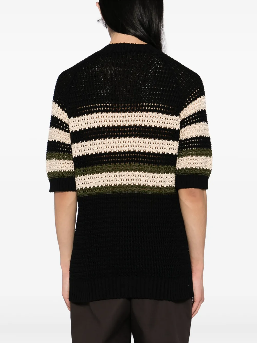 Tagliatore Gestreepte top Zwart