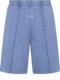 GCDS stone-washed track shorts - Purple